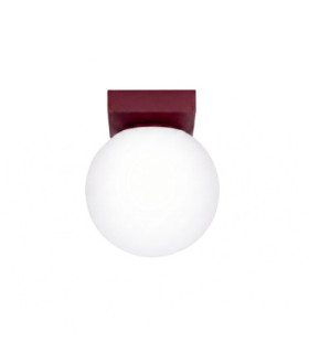 Yoli Single Globe Ceiling Light Burgundy 1x G9-1