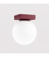 Yoli Single Globe Ceiling Light Burgundy 1x G9-5