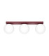 Yoli Tripple Globe Ceiling Light Burgundy 3x G9-1