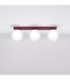 Yoli Tripple Globe Ceiling Light Burgundy 3x G9-3