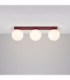 Yoli Tripple Globe Ceiling Light Burgundy 3x G9-4