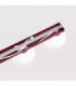 Yoli Tripple Globe Ceiling Light Burgundy 3x G9-8