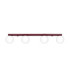 Yoli Quad Ceiling Spotlight Bar Burgundy 4x G9-1