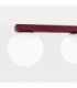Yoli Quad Ceiling Spotlight Bar Burgundy 4x G9-6