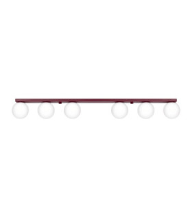 Yoli Ceiling Spotlight Bar Burgundy 6x G9-1