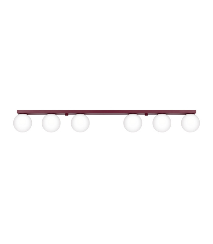 Yoli Ceiling Spotlight Bar Burgundy 6x G9-1