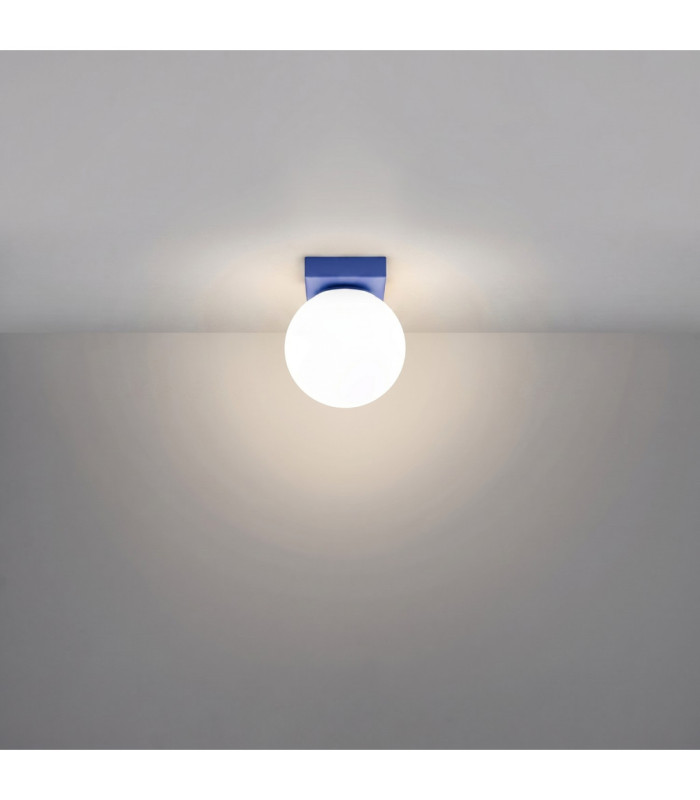Yoli Single Globe Ceiling Light Ultramarine 1x G9-4