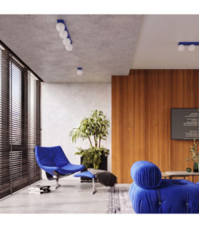 Yoli Twin Globe Ceiling Light Ultramarine 2x G9-2