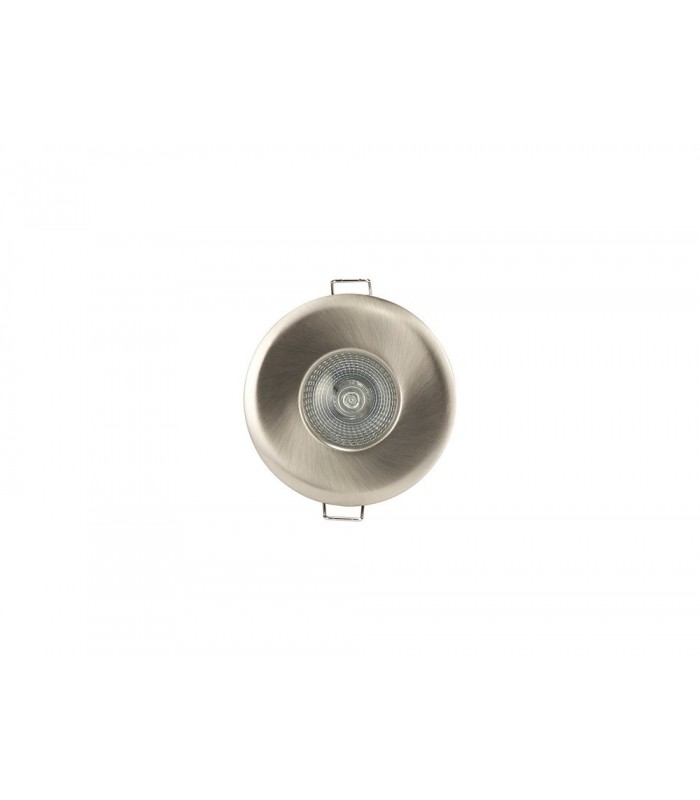 Fixed Fire Rated Recessed Downlight, Satin Nickel, GU10, IP65 - 6