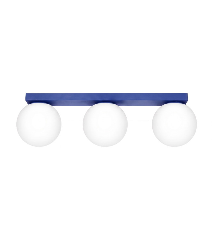 Yoli Tripple Globe Ceiling Light Ultramarine 3x G9-1