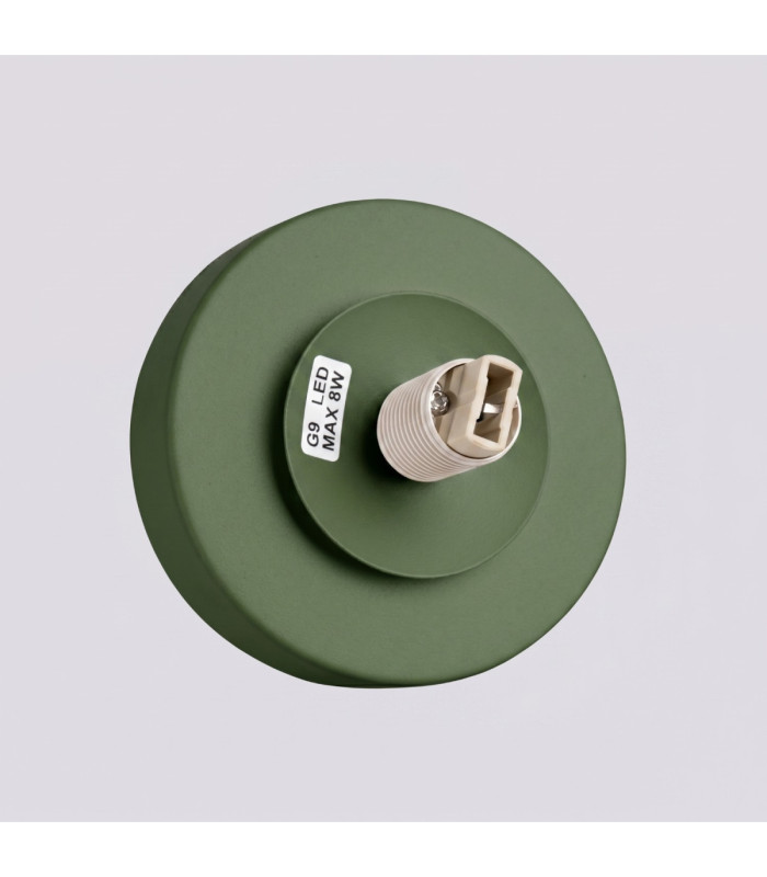 Yoli Globe Wall Lights Olive Green 1x G9 On/Off Switch-5