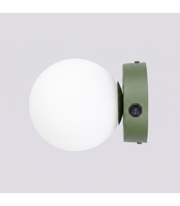 Yoli Globe Wall Lights Olive Green 1x G9 On/Off Switch-7