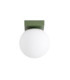Yoli Single Globe Ceiling Light Olive Green 1x G9-1