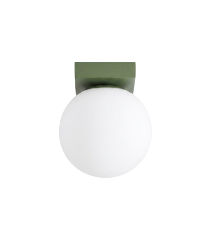 Yoli Single Globe Ceiling Light Olive Green 1x G9-1