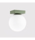 Yoli Single Globe Ceiling Light Olive Green 1x G9-5