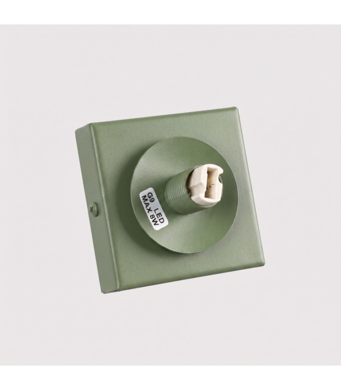Yoli Single Globe Ceiling Light Olive Green 1x G9-7