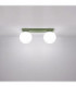 Yoli Twin Globe Ceiling Light Olive Green 2x G9-4