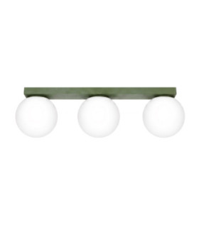 Yoli Tripple Globe Ceiling Light Olive Green 3x G9-1