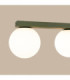 Yoli Tripple Globe Ceiling Light Olive Green 3x G9-5