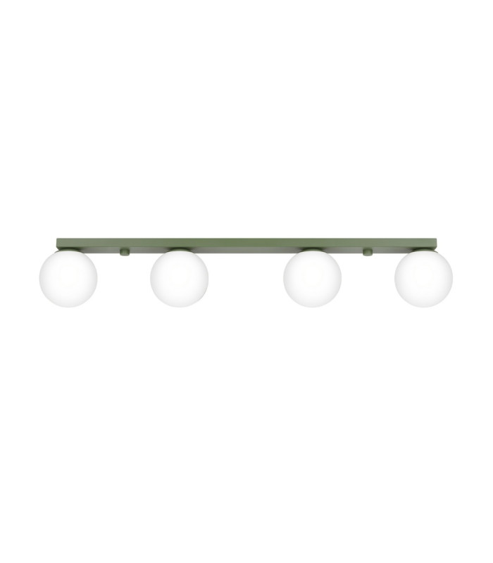 Yoli Quad Ceiling Spotlight Bar Olive Green 4x G9-1