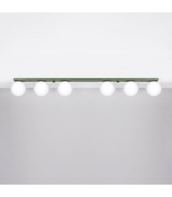 Yoli Ceiling Spotlight Bar Olive Green 6x G9-3