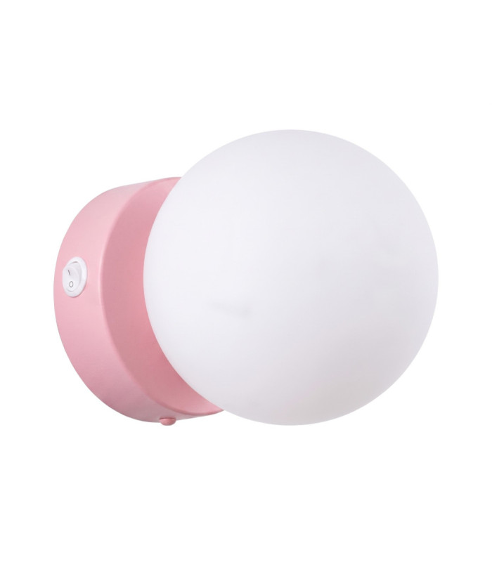Yoli Globe Wall Lights Pink 1x G9 On/Off Switch-1