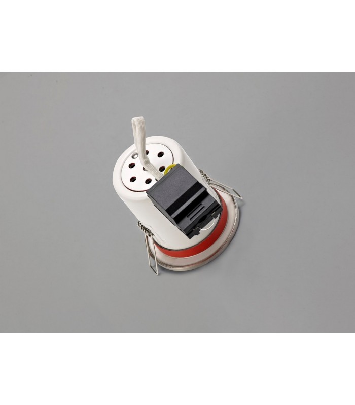 Fixed Fire Rated Recessed Downlight, Satin Nickel, GU10, IP65 - 18