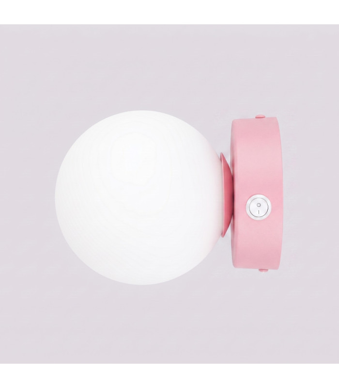 Yoli Globe Wall Lights Pink 1x G9 On/Off Switch-7