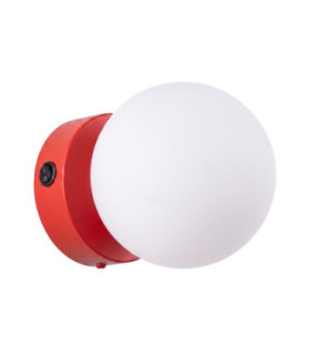 Yoli Globe Wall Lights Red 1x G9 On/Off Switch-1