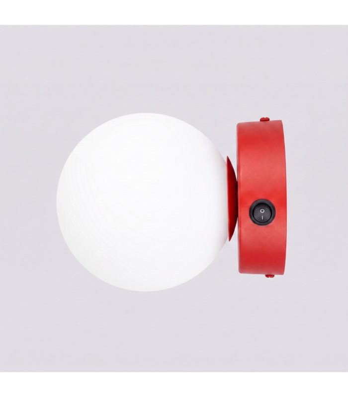 Yoli Globe Wall Lights Red 1x G9 On/Off Switch-7