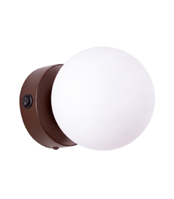 Yoli Globe Wall Lights Brown 1x G9 On/Off Switch-1