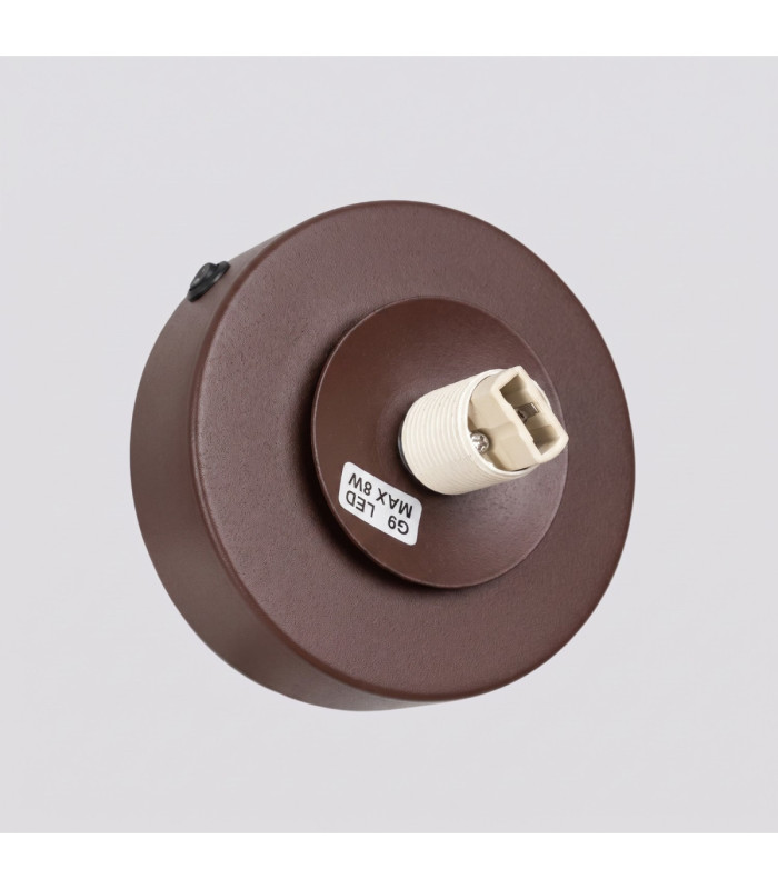 Yoli Globe Wall Lights Brown 1x G9 On/Off Switch-7