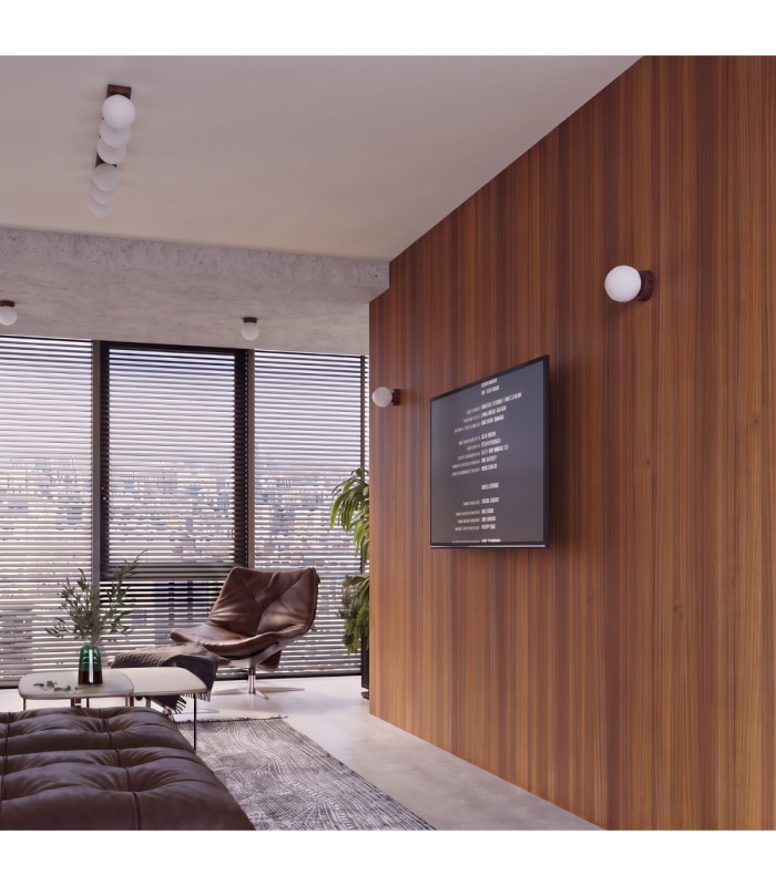 Yoli Globe Wall Lights Brown 1x G9 On/Off Switch-10