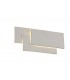 LED Flush Wall Light Rectangular, 12W, 3000K, Sand White, 490lm - 1