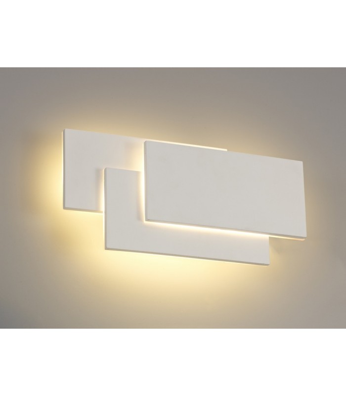 LED Flush Wall Light Rectangular, 12W, 3000K, Sand White, 490lm - 5