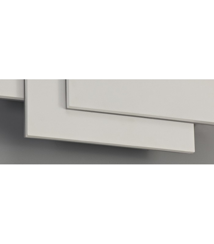 LED Flush Wall Light Rectangular, 12W, 3000K, Sand White, 490lm - 7