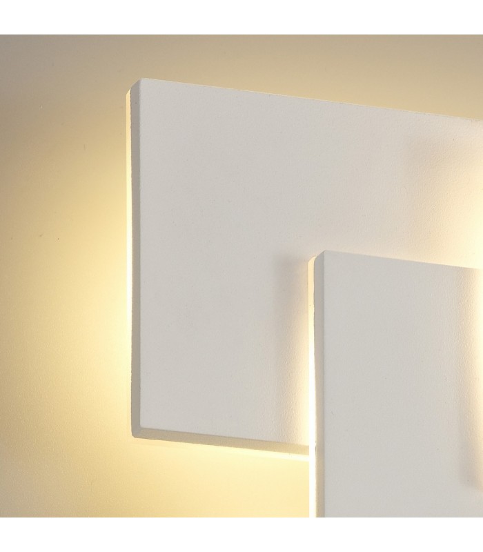 LED Flush Wall Light Rectangular, 12W, 3000K, Sand White, 490lm - 9