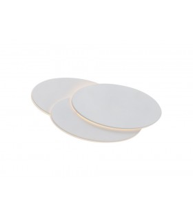 LED Flush Wall Light Oval, 12W, 3000K, Sand White, 490lm - 1