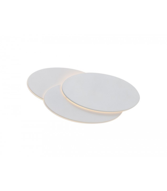 LED Flush Wall Light Oval, 12W, 3000K, Sand White, 490lm - 1