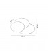 LED Flush Wall Light Oval, 12W, 3000K, Sand White, 490lm - 2