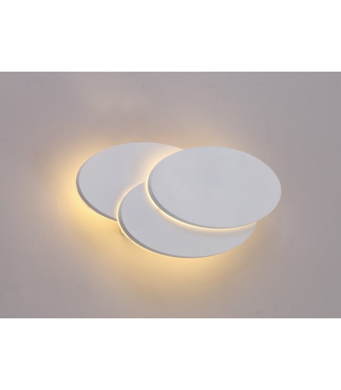 LED Flush Wall Light Oval, 12W, 3000K, Sand White, 490lm - 3