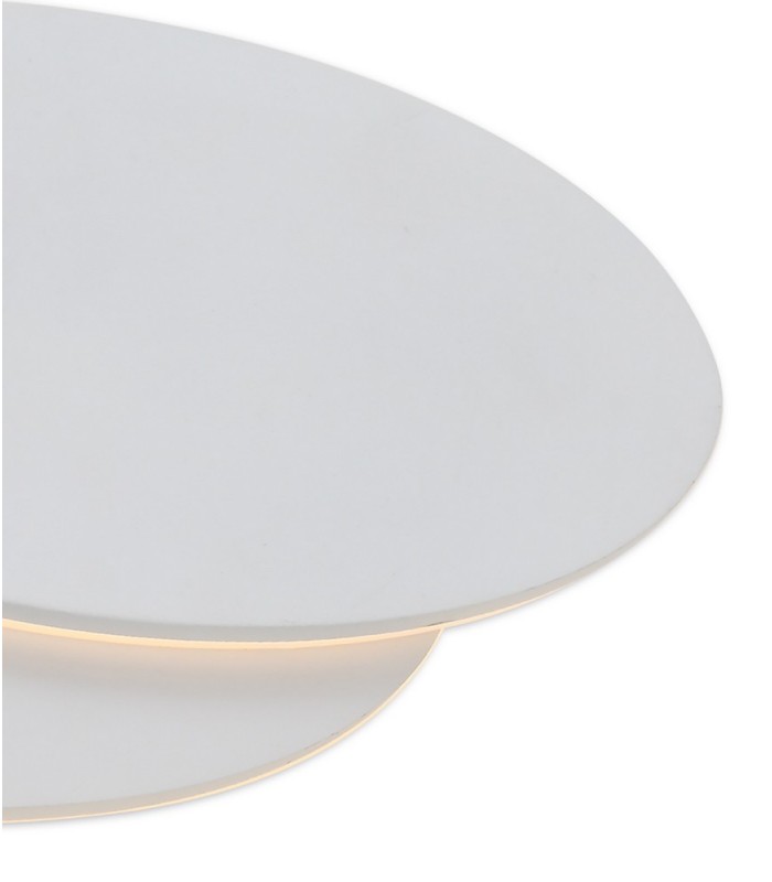 LED Flush Wall Light Oval, 12W, 3000K, Sand White, 490lm - 6