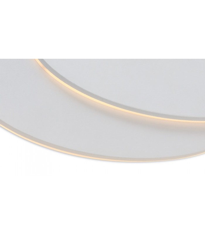 LED Flush Wall Light Oval, 12W, 3000K, Sand White, 490lm - 7
