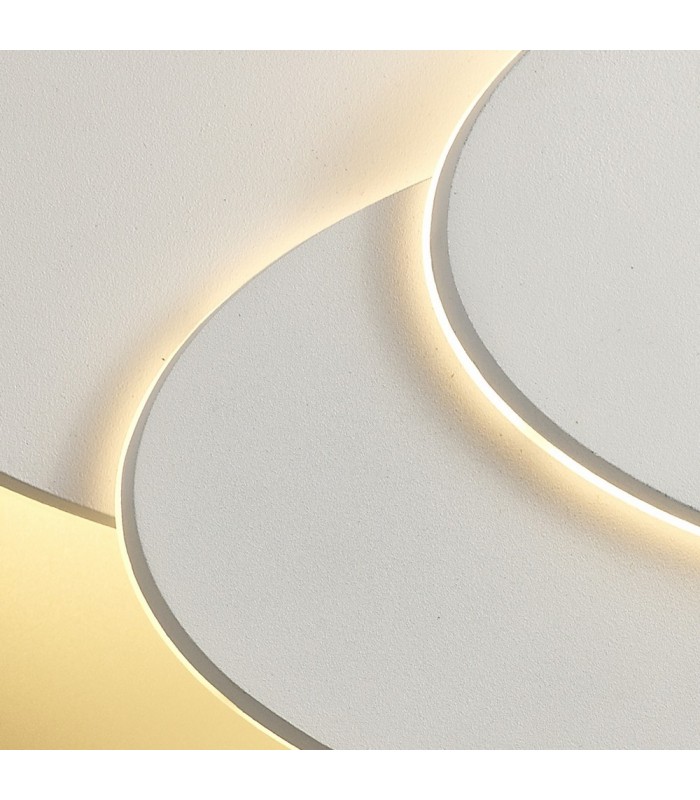 LED Flush Wall Light Oval, 12W, 3000K, Sand White, 490lm - 9