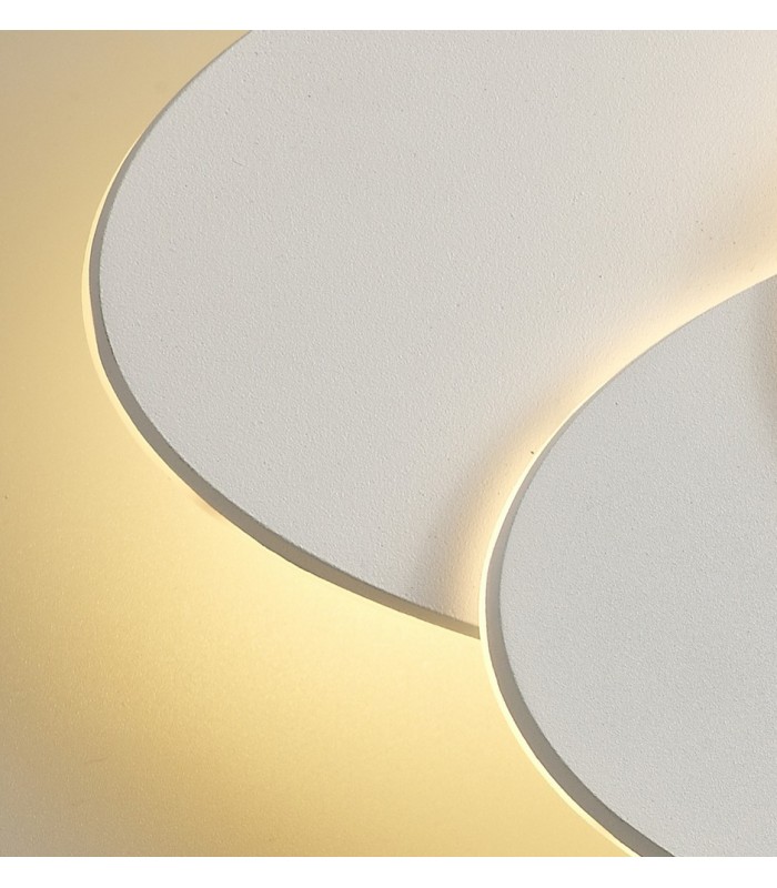 LED Flush Wall Light Oval, 12W, 3000K, Sand White, 490lm - 10
