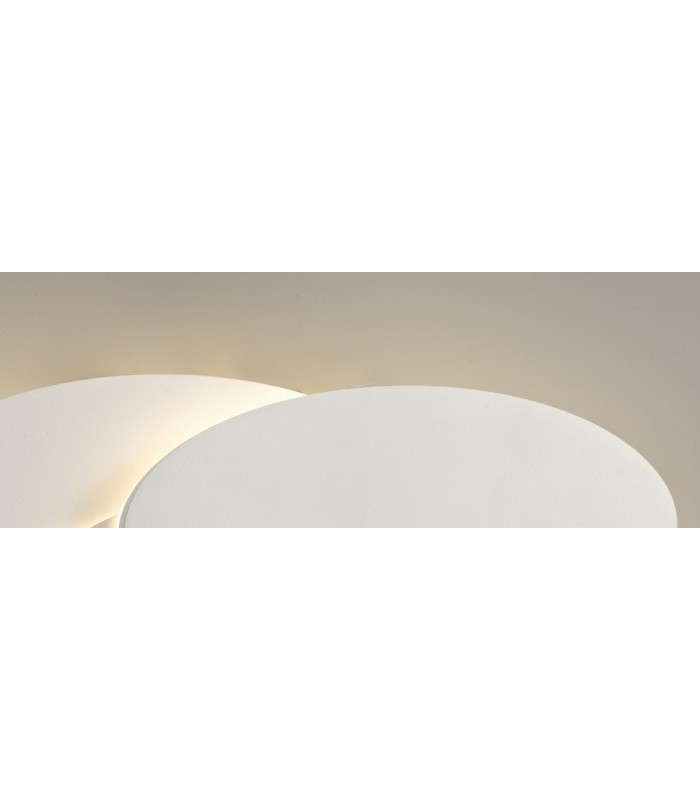 LED Flush Wall Light Oval, 12W, 3000K, Sand White, 490lm - 11