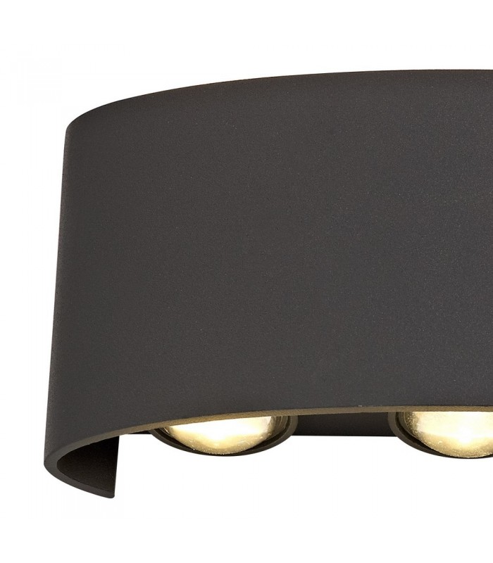 LED Up & Downward Lighting Wall Light, 6W, 3000K, Anthracite, 500lm, IP54 - 5