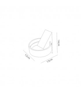LED Up & Downward Lighting Wall Light, 6W, 3000K, Sand White, 520lm, IP54 - 2