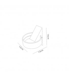 LED Up & Downward Lighting Wall Light, 6W, 3000K, Anthracite, 520lm, IP54 - 2