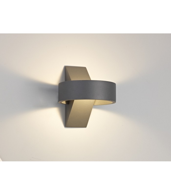 LED Up & Downward Lighting Wall Light, 6W, 3000K, Anthracite, 520lm, IP54 - 5